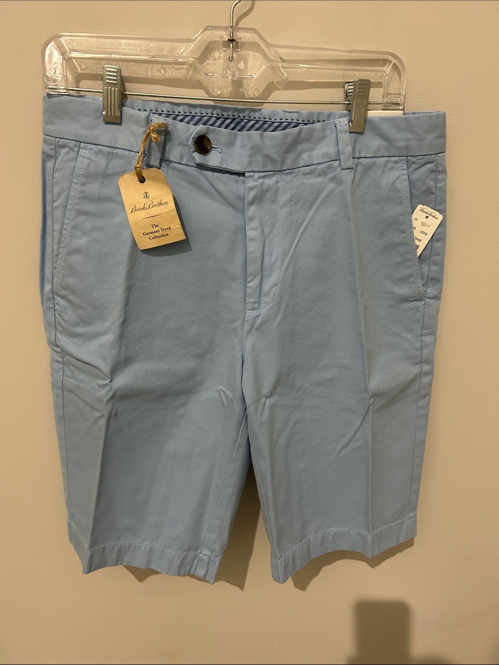 Brooks Brothers Light Blue Cotton Flat-Front Men’s Shorts